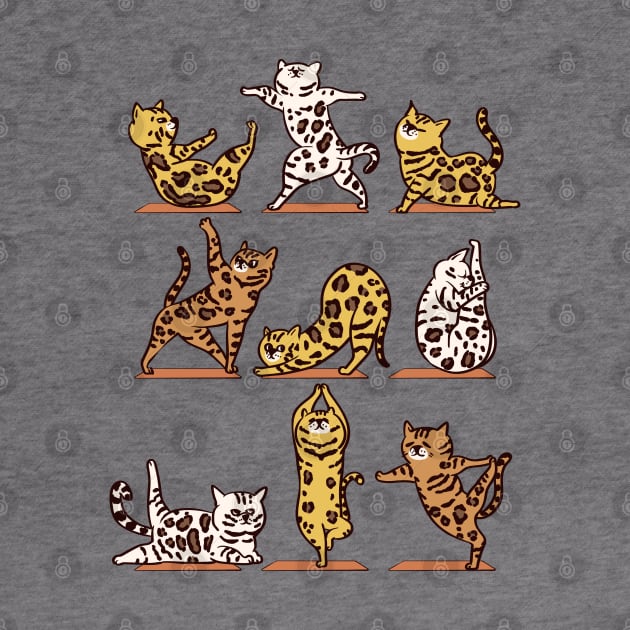 Bengal Cat Yoga by huebucket